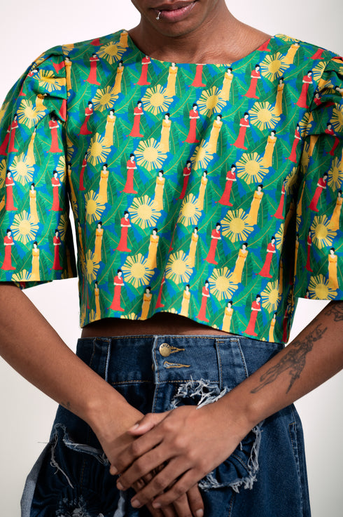 EMGEE by Get Spotted: Gabriela Top in Marilag Fabric